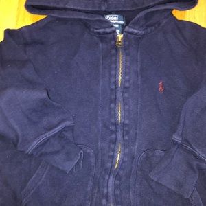 Polo front zip hoodie